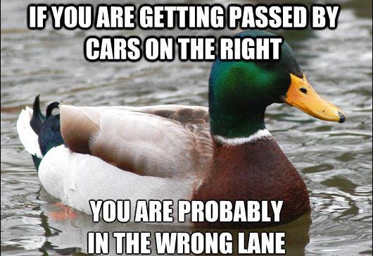 If You Are Getting Passed By Cars