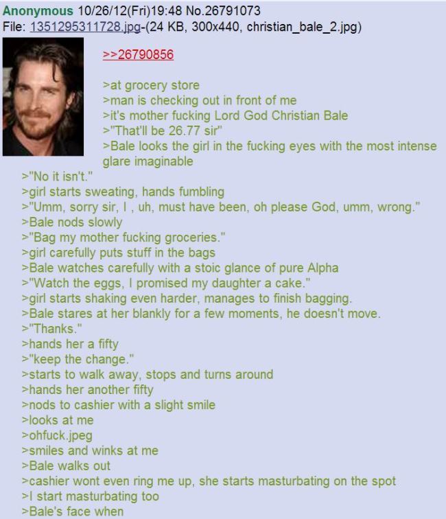 4Chan Post On Christian Bale