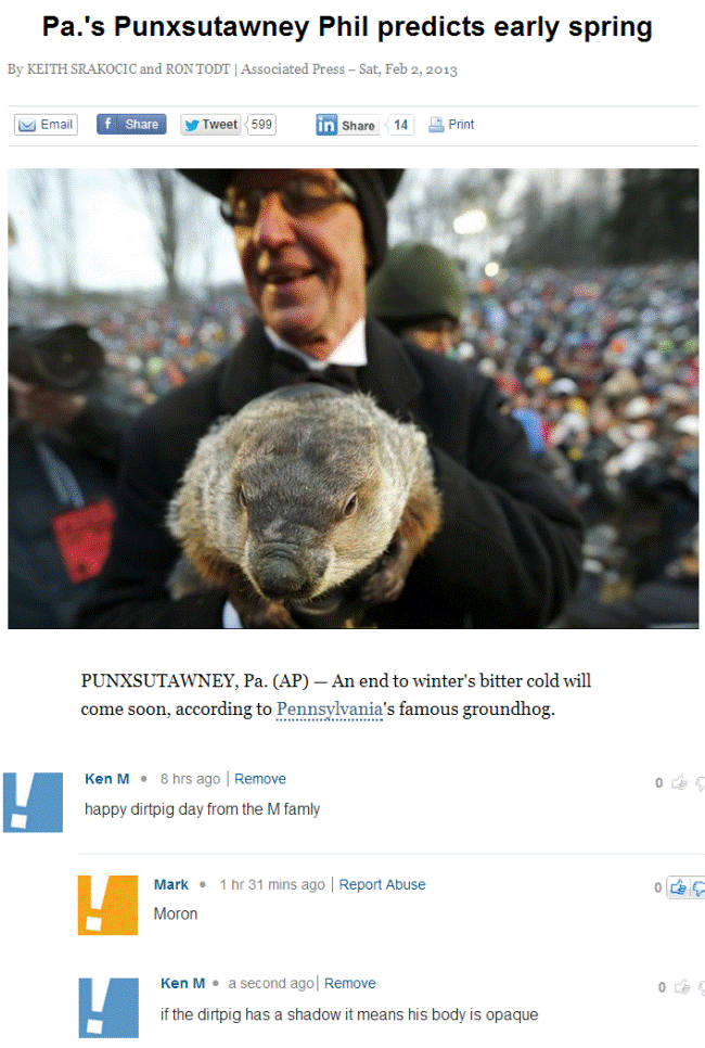 Internet Troll King - Groundhogs Day