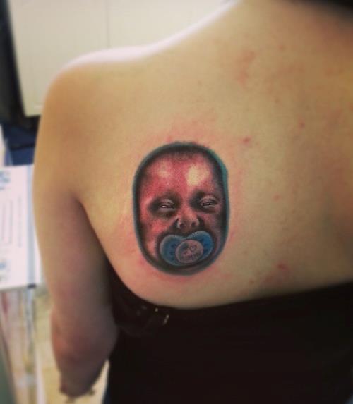 Woman Told Her Guardian Angel Back Tattoo Looks Rude