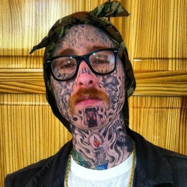 yelawolf tattoo face