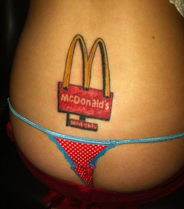 McDonalds Drive Through Tattoo