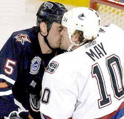 Right Angle Hockey Kiss