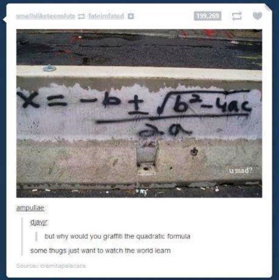 quadratic formula graffiti