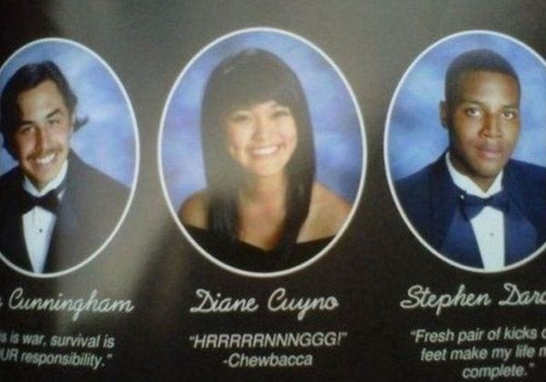 Funniest Yearbook Quotes Chewbacca