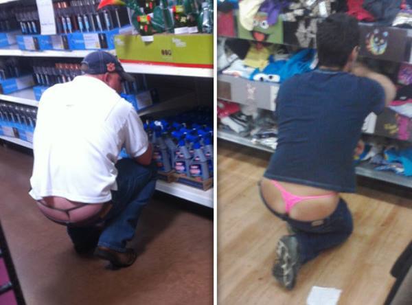 Men Wearing Thongs At Walmart
