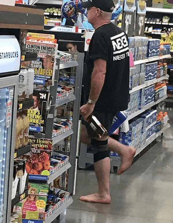 She's Got Legs, She Knows How to Use Them. Woman Wearing No Pants at Walmart  - Funny Pictures at Walmart