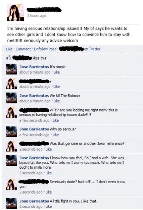 Awkward Moments On Facebook Joke Goes Bad