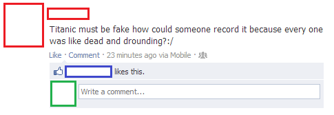 Dumbest Things On Facebook Titanic