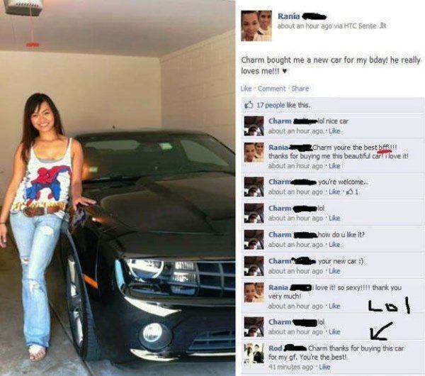 Guy Buys Car For Girl Friend