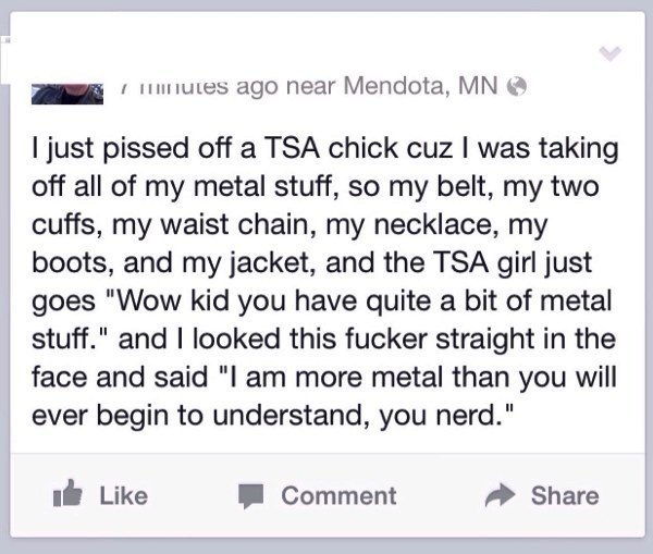 Pissed Off The TSA Agent