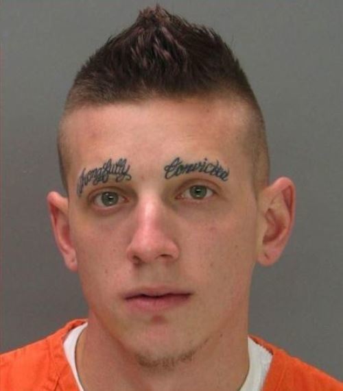 Wrongfully Convicted Eyebrow Tattoo