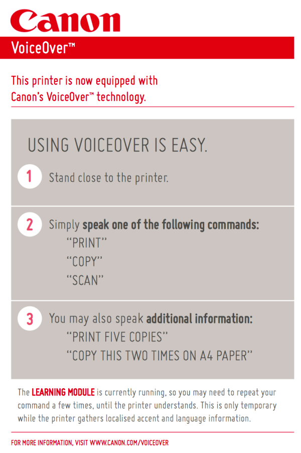 Printer Voice Command Prank