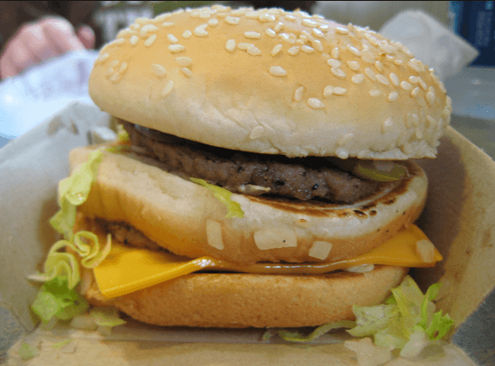 gross mcdonald's burger