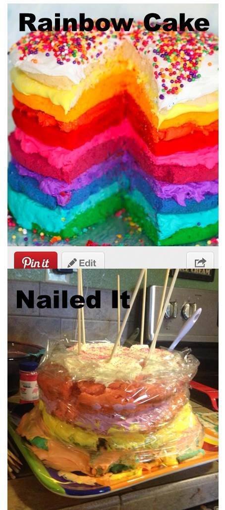 Rainbow Cake Nailed It