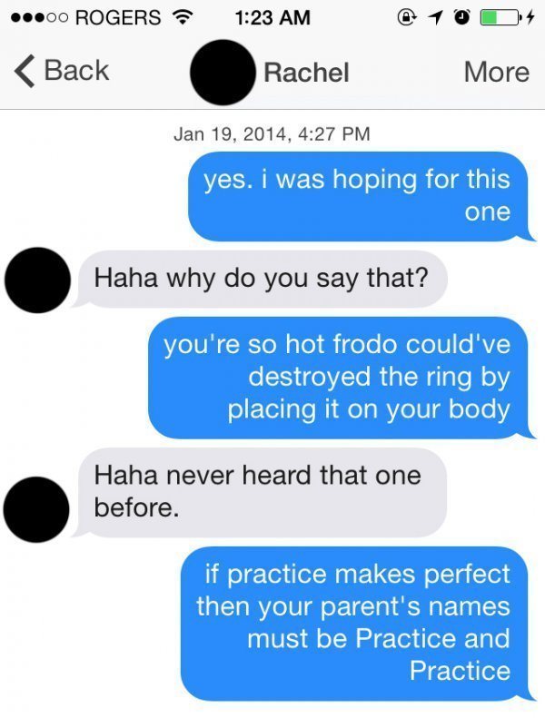 Tinder Lines Practice Makes Perfect