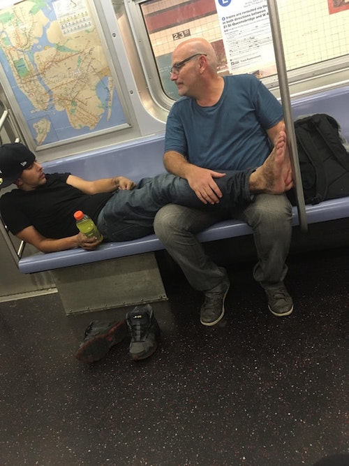 Barefoot On Subway