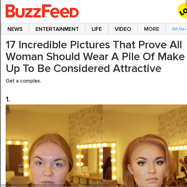 17 Incredible Pictures That Prove All Woman Should Wear A Pile Of Make Up To Be Considered Attractive