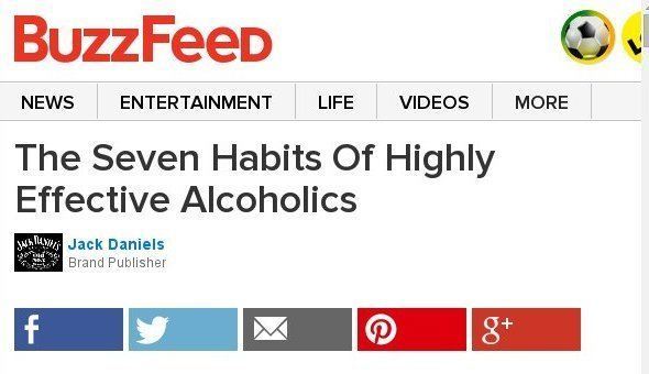 The Seven Habits Of Highly Effective Alcoholics Sponsored By Jack Daniels