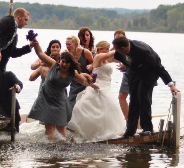 Before Disaster Strikes Wedding Photograph