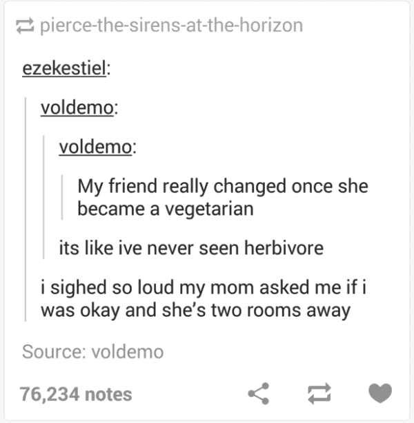 Tumblr Vegetarian Puns