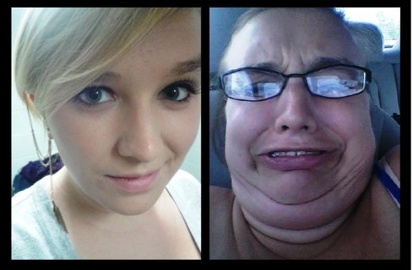 Pretty Girls Ugly Faces Double Chin