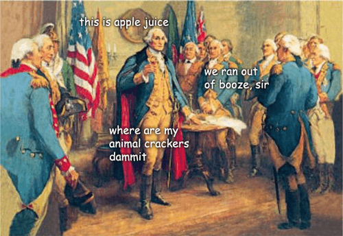 George Washington Meme Animal Crackers