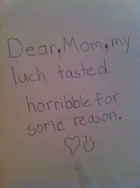 Hilarious Kids Notes Lunch Tasted Horrible