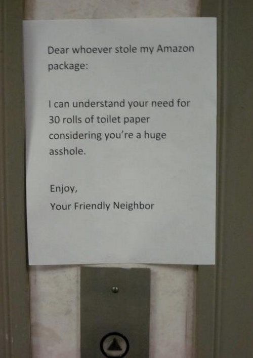 Funny Neighbor Sign