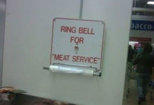 Meat Service Funny Signs
