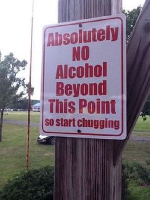 No Alcohol Sign