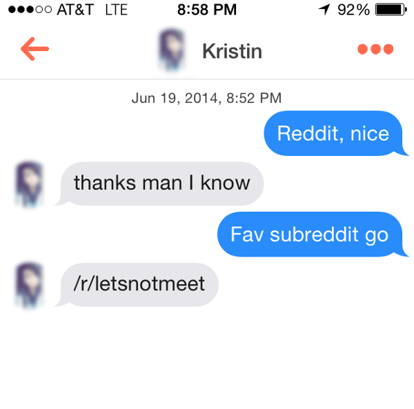 Tinder subreddit