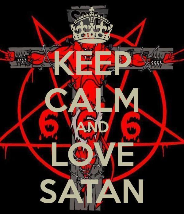 Keep Calm And Love Satan