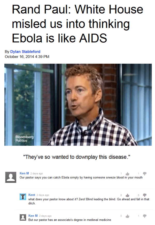 Ken M. On Ebola