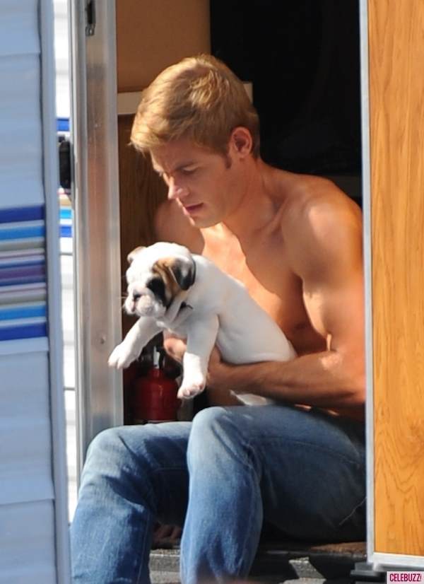 Hot Guy With A Puppy