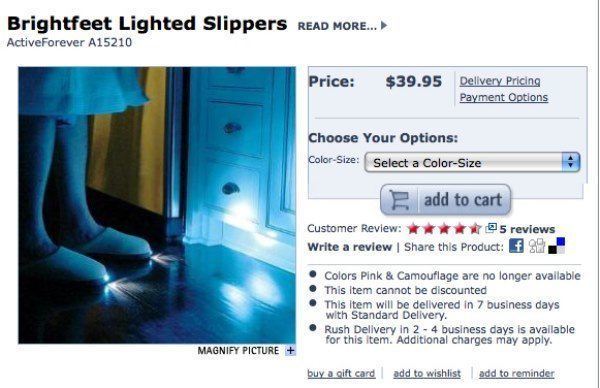 Lighted Slippers