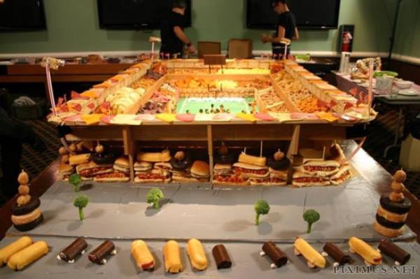 Super Bowl Food Stadiums