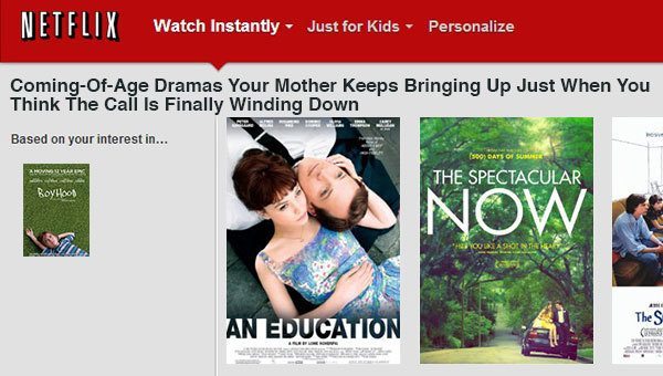 Because You Watched ‘Boyhood’