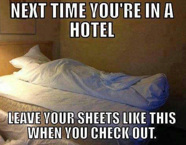 Hotel Bed Prank