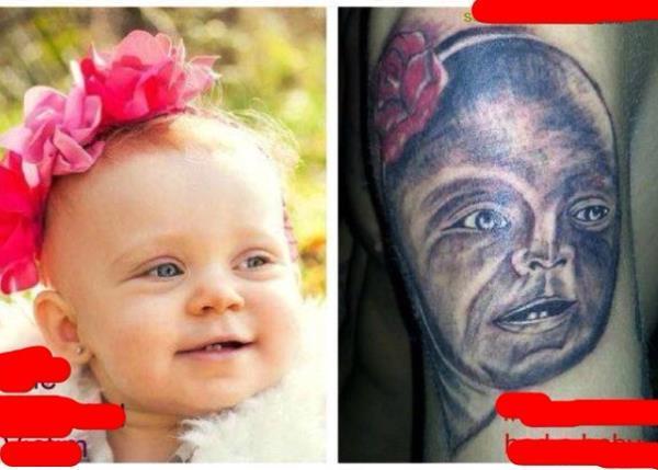 Tatuaż na twarz dziecka
