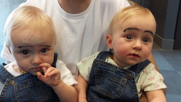 10 Pictures Of Babies With Eyebrows Drawn On