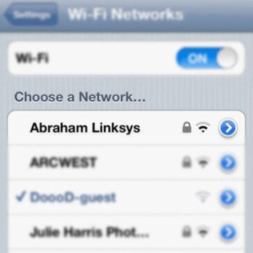 Abraham Linksys Funny Wifi Names