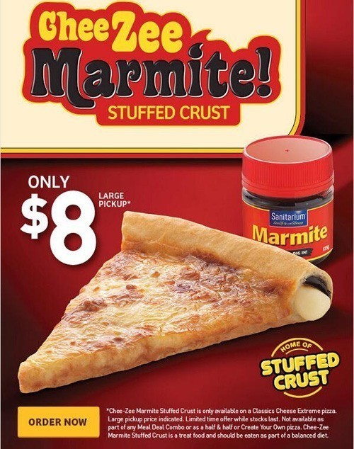 Marmite Pizza Hut New Zealand