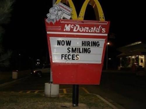 Smiling Feces Hilarious Help Wanted Ads