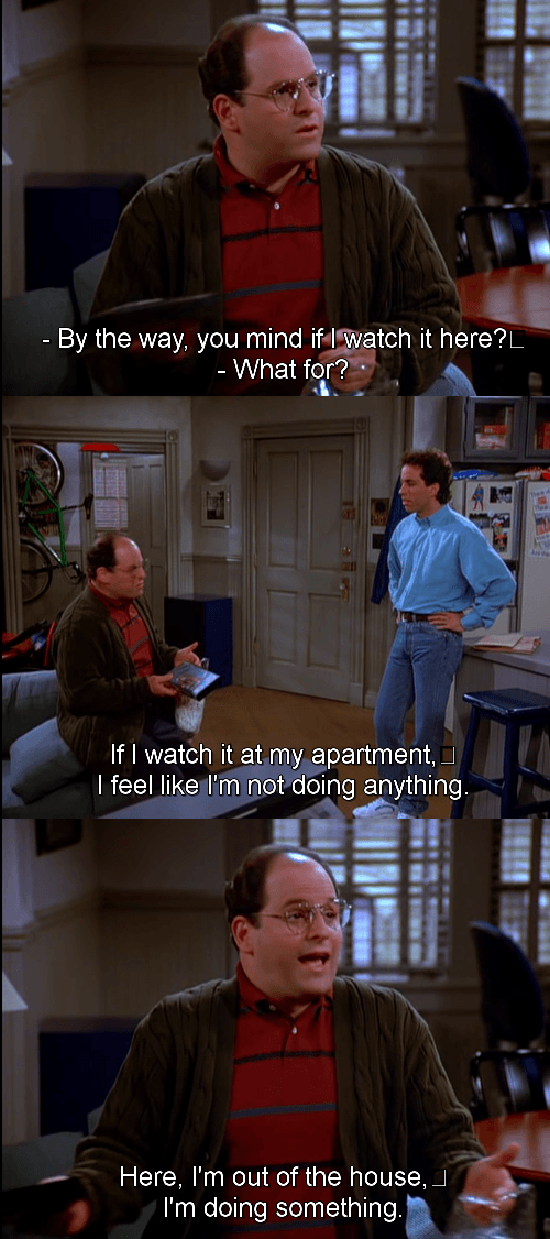 George Costanza inspirational quote - 9GAG