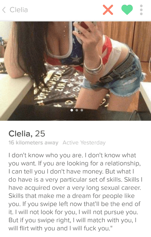 Tinder Profiles Particular Skills