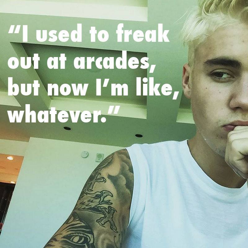 Justin Bieber Quotes Arcades