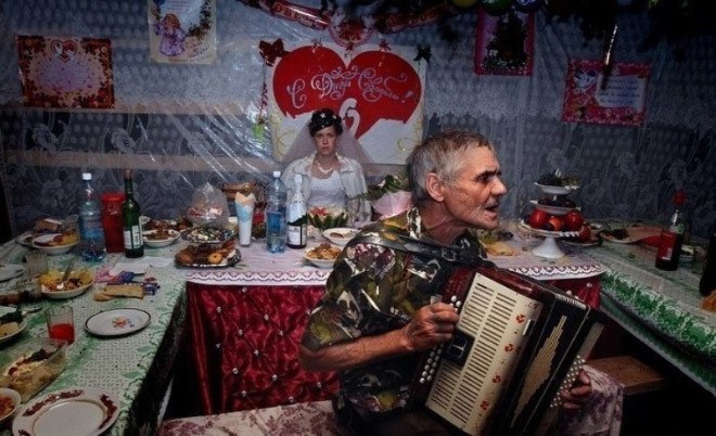 Bride And Accordian