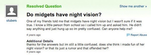 Midgets Night Vision