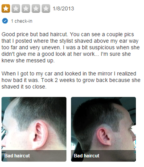 Bad Supercuts Haircut